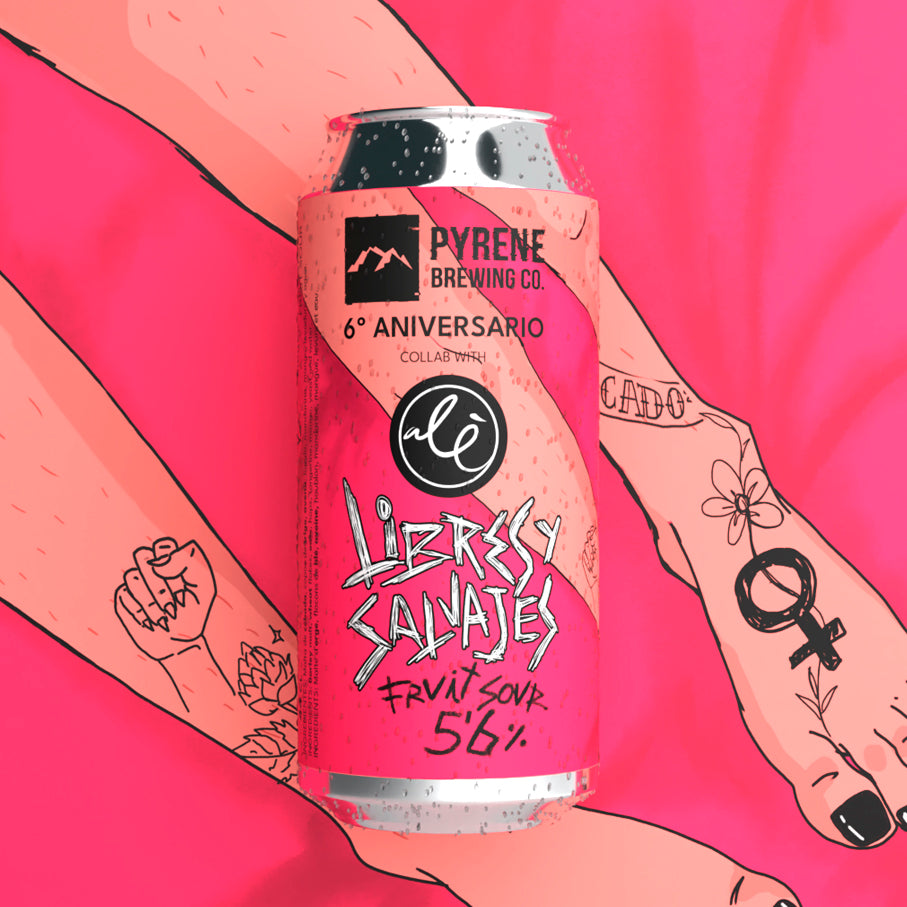 LIBRES Y SALVAJES - FRUIT SOUR colaboración Alé Alé LATA 44cl 5,6%