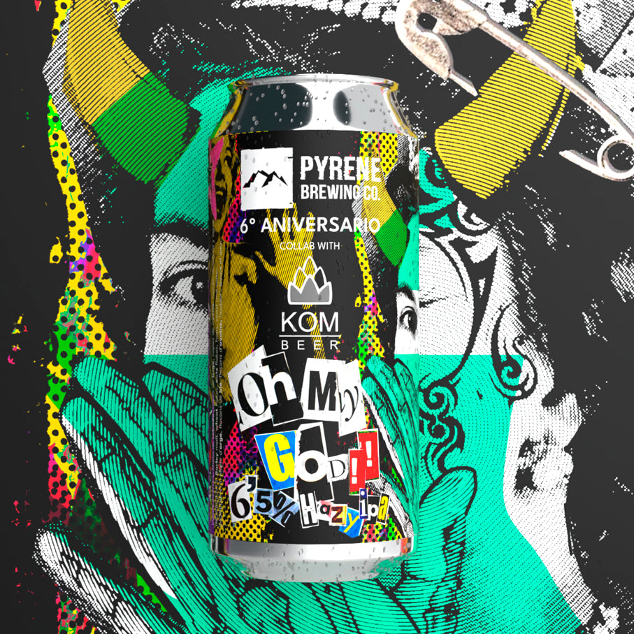 OH MY GOD - HAZY IPA colaboración KOM LATA 44cl 6,5%